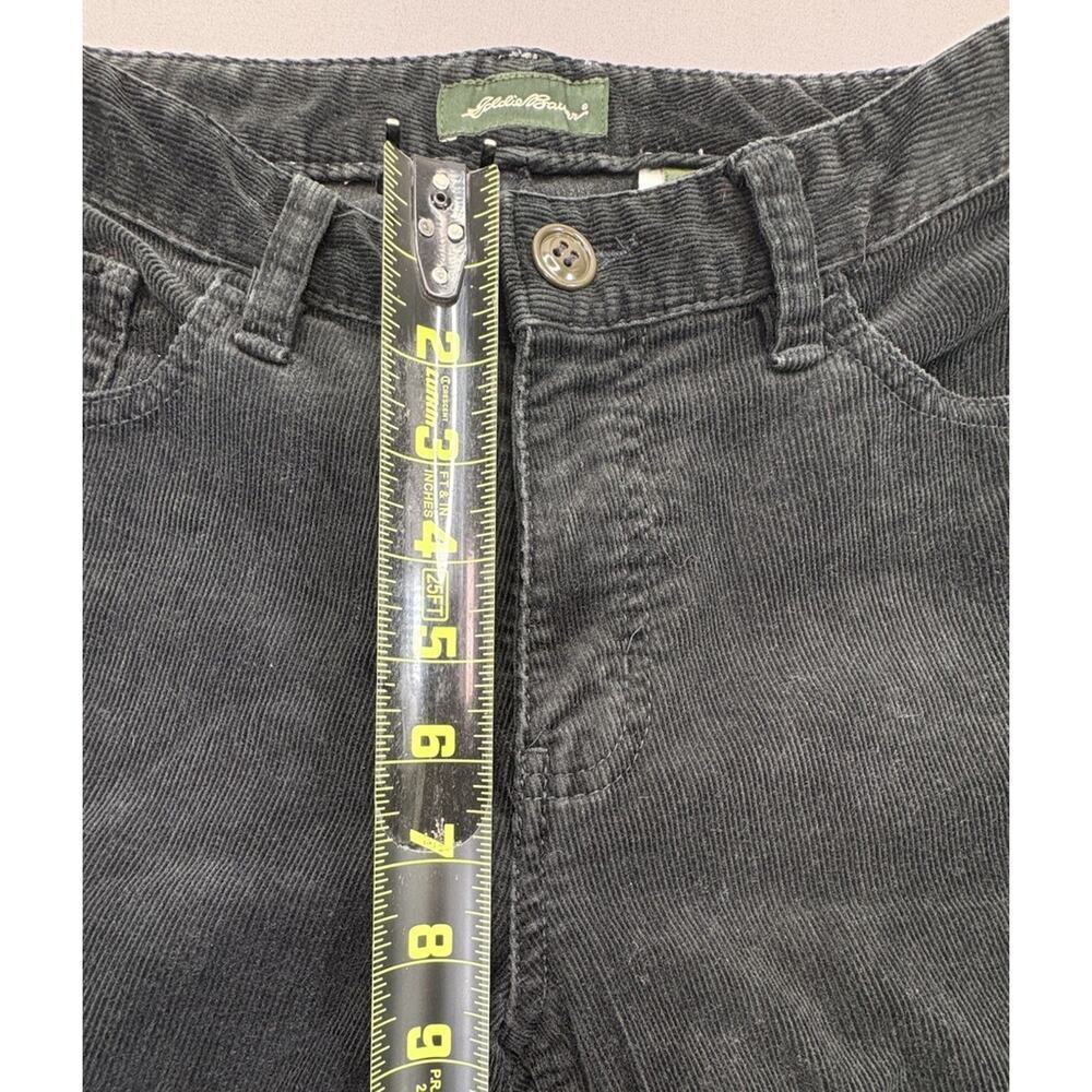 Eddie Bauer Black Corduroy Women’s Straight Leg Mid Rise Pants Size 8 - Picture 5 of 11
